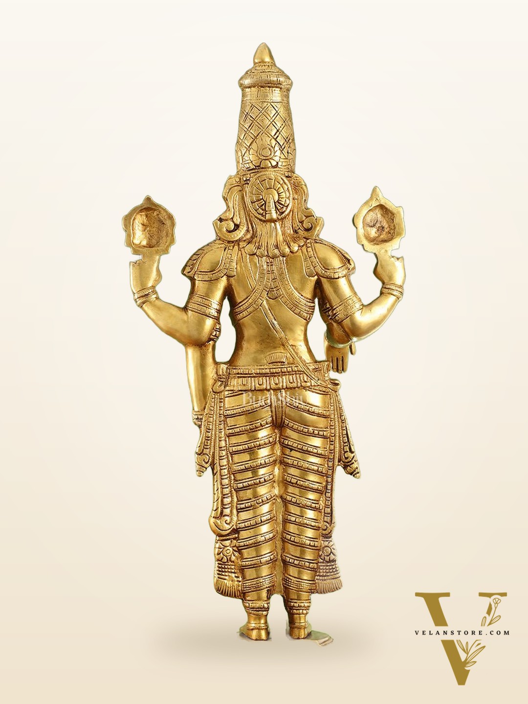 Divine Pure Brass Tirupati Balaji Idol 33"
