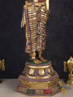 Divine Pure Brass Tirupati Balaji Idol 33"