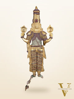 Divine Pure Brass Tirupati Balaji Idol 33"