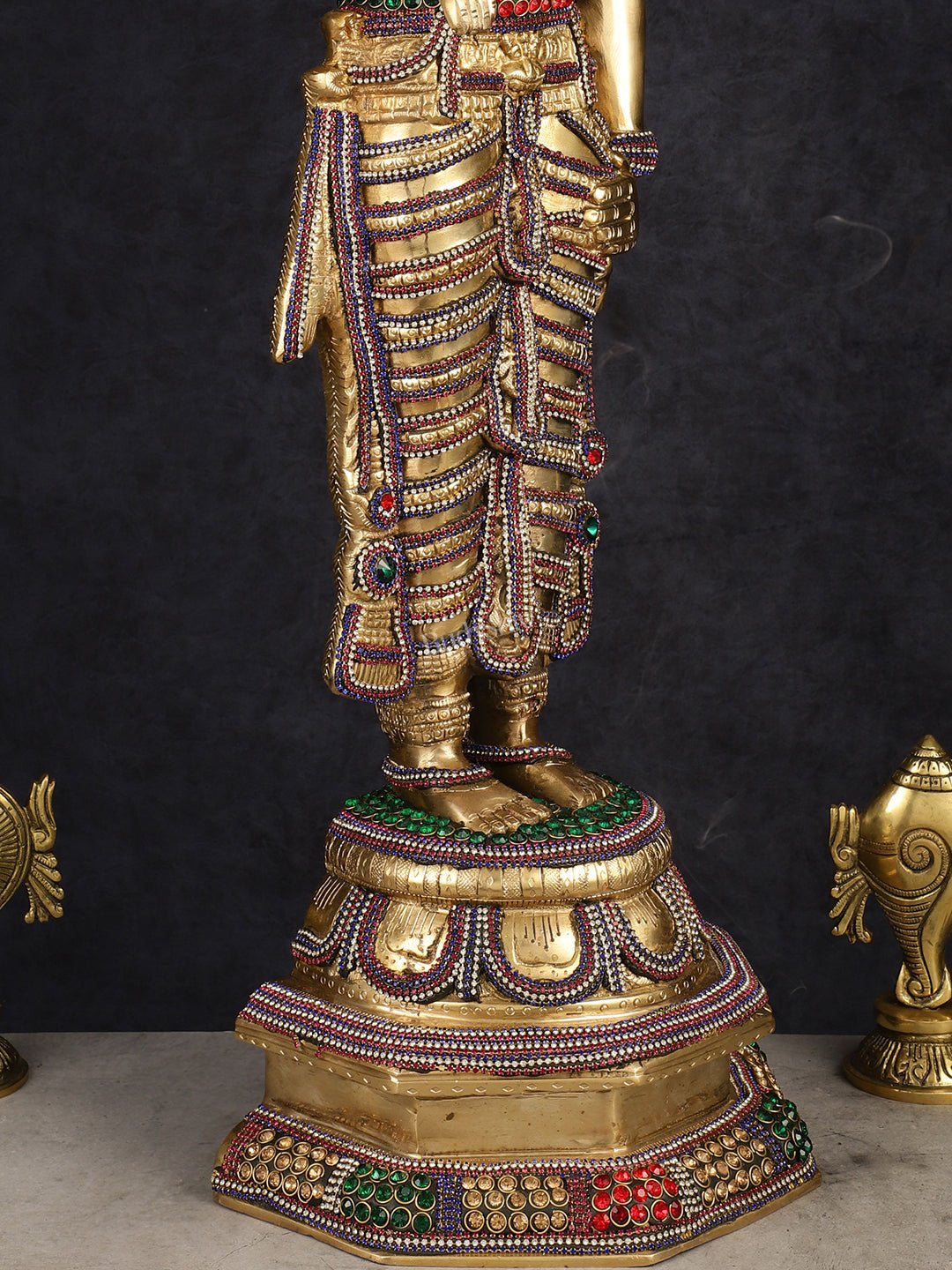 Divine Pure Brass Tirupati Balaji Idol 33"
