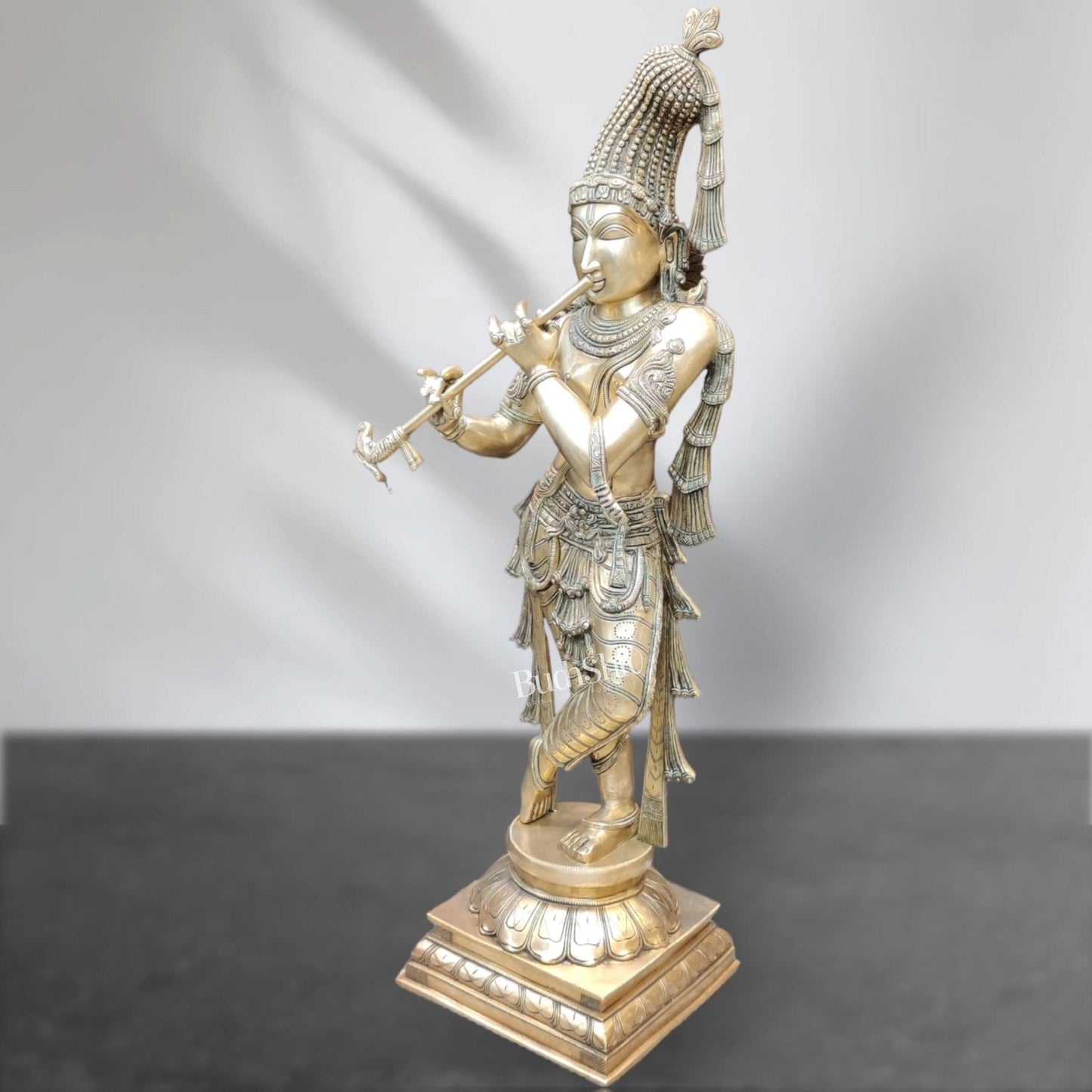 Divine Superfine brass Krishna Murlidhar Idol | 36 inch/ 3 feet
