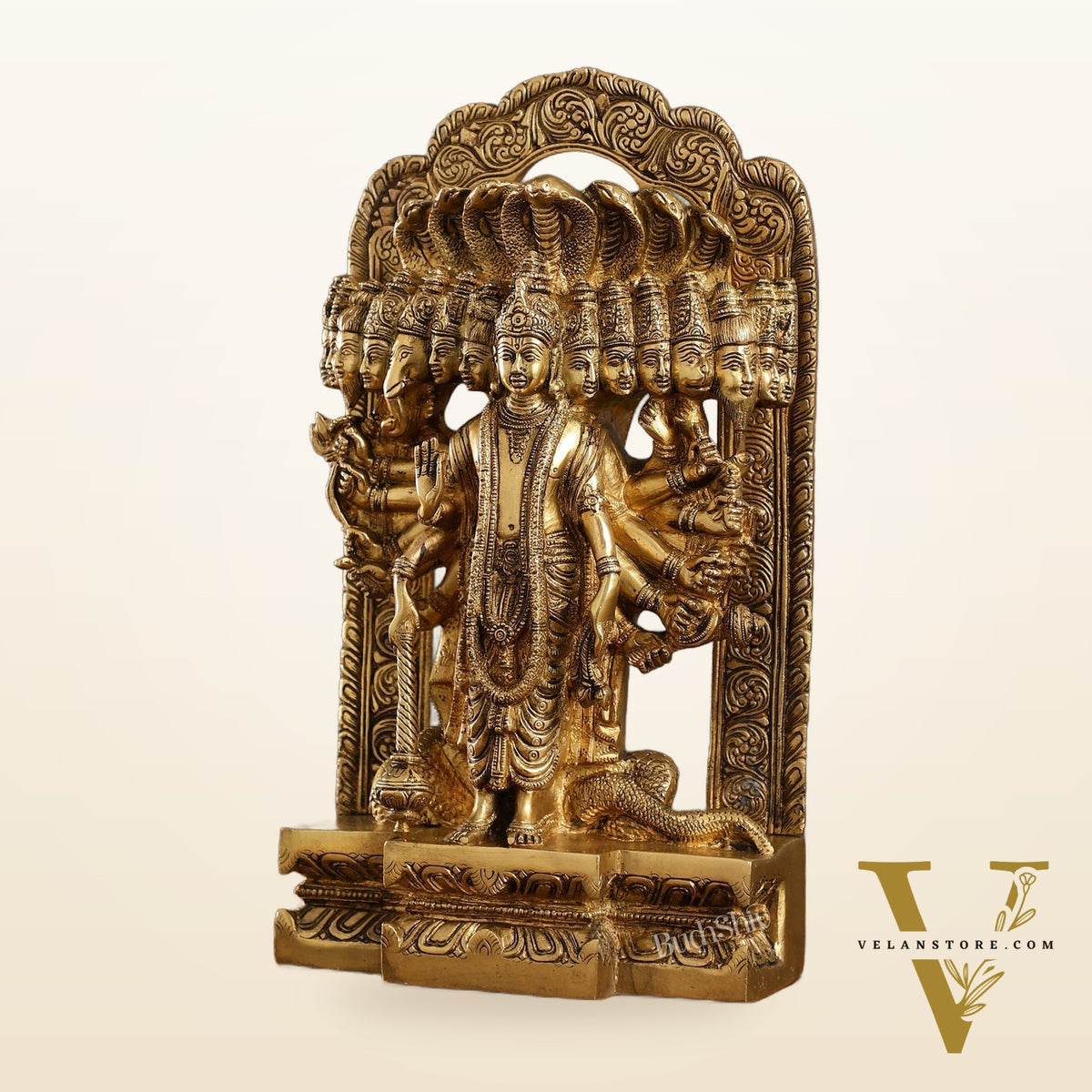 Divine Vishwaroopam of Lord Vishnu Statue | Superfine Brass | 14.5 Inch