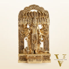 Divine Vishwaroopam of Lord Vishnu Statue | Superfine Brass | 14.5 Inch