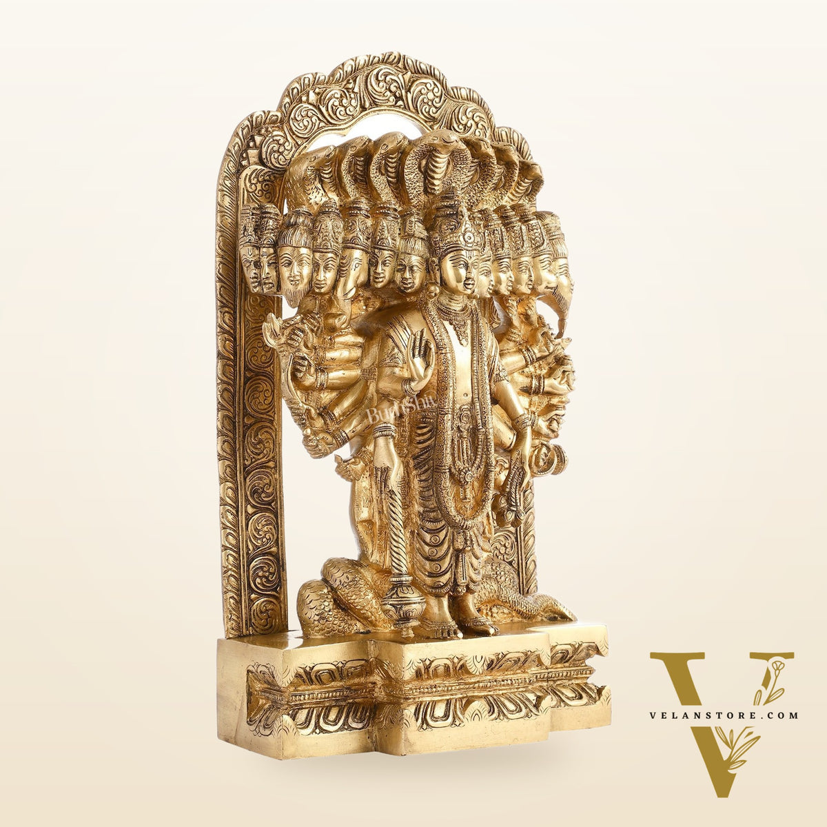 Divine Vishwaroopam of Lord Vishnu Statue | Superfine Brass | 14.5 Inch
