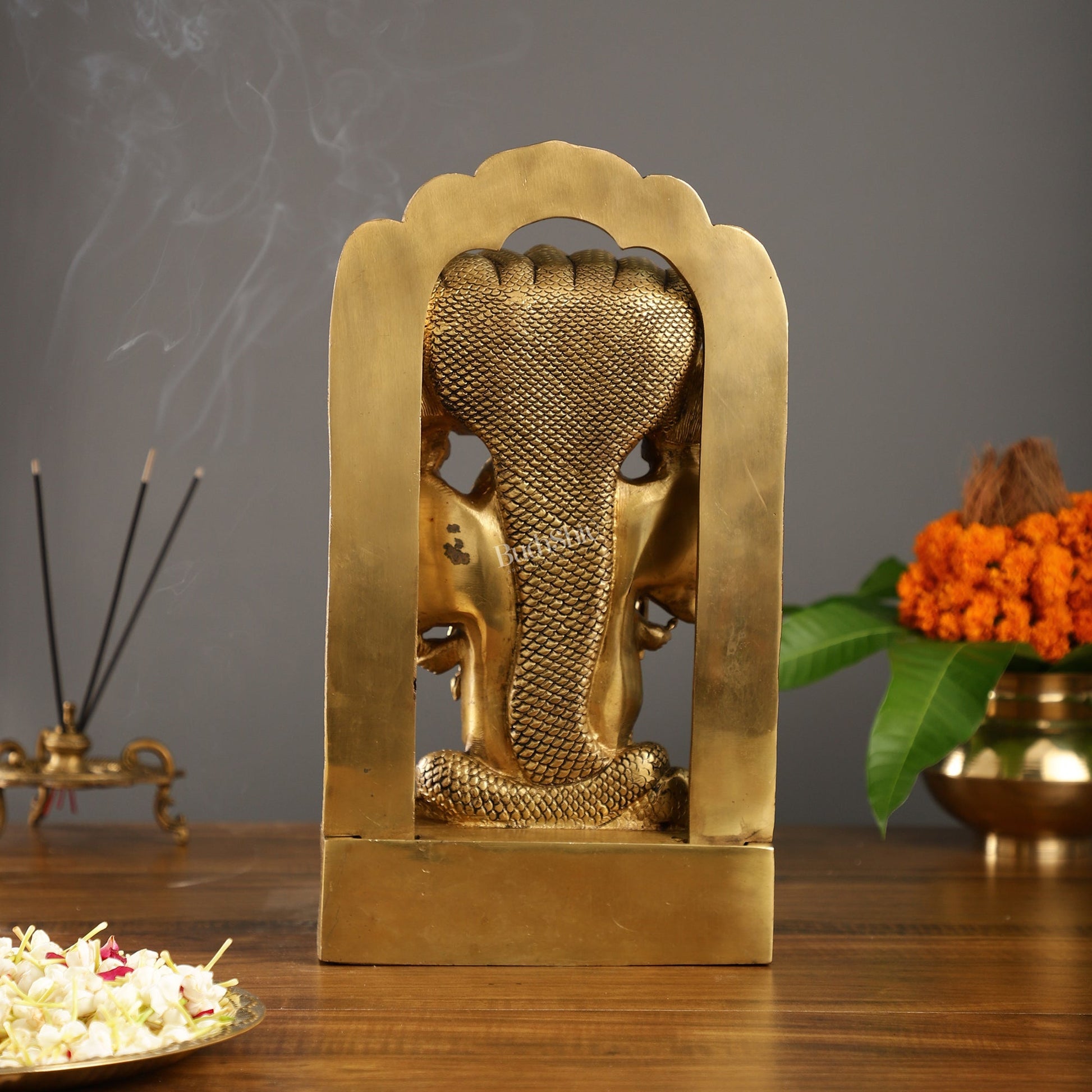 Divine Vishwaroopam of Lord Vishnu Statue | Superfine Brass | 14.5 Inch