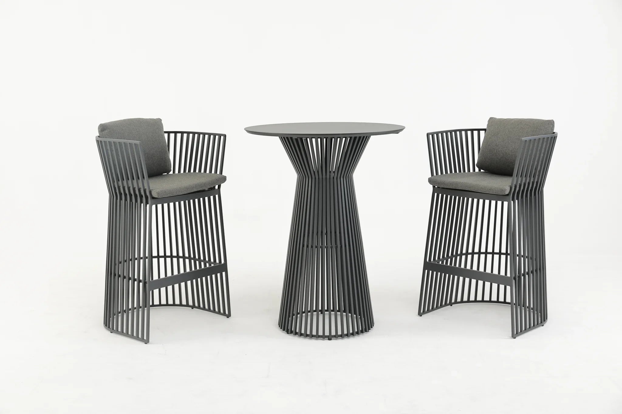 Javier Outdoor Patio Bar Set 2 Chairs and 1 Table Set