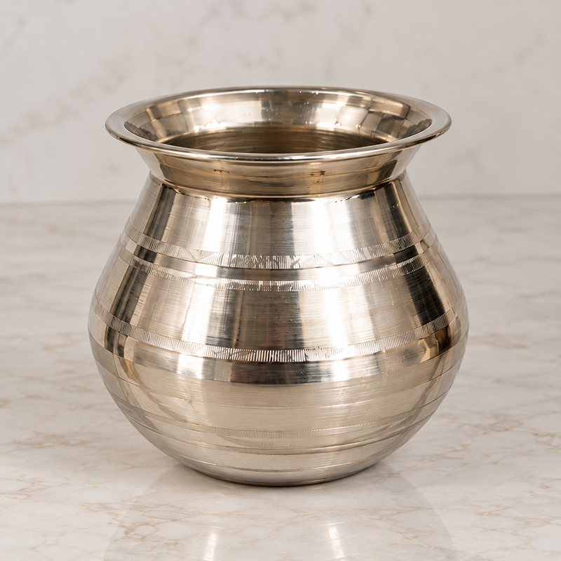 BRONZE COOK POT WITH LID PONGAL PAANAI VENGALAM-2
