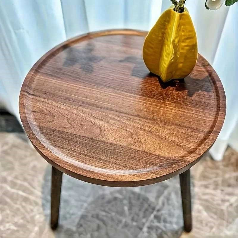 Round Wooden Side Table – Compact, Stylish & Durable