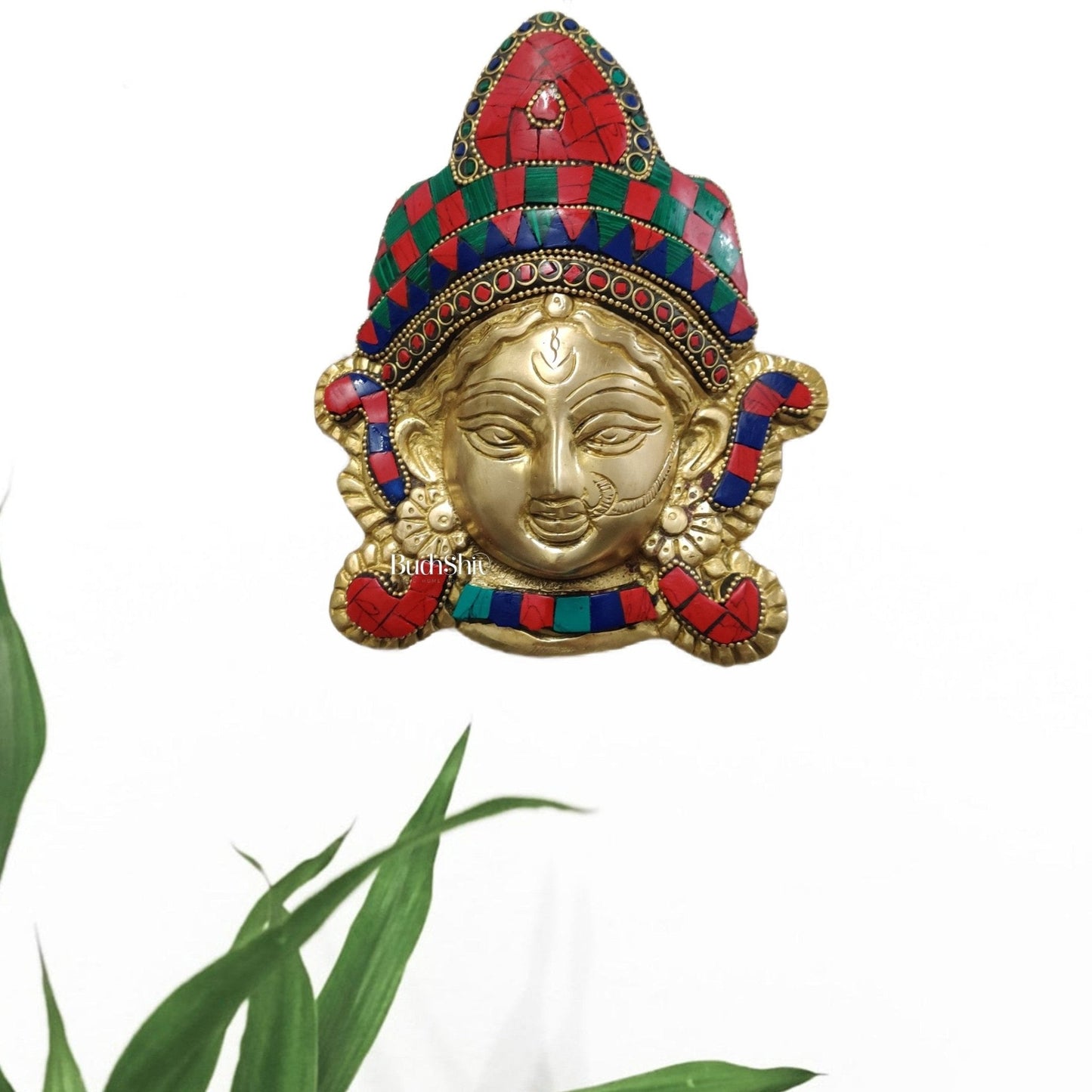 Durga Maa Face Wall Mount Stonework