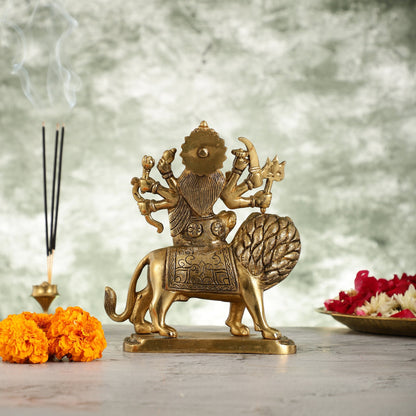 Durga Superfine Brass idol 7.5 "