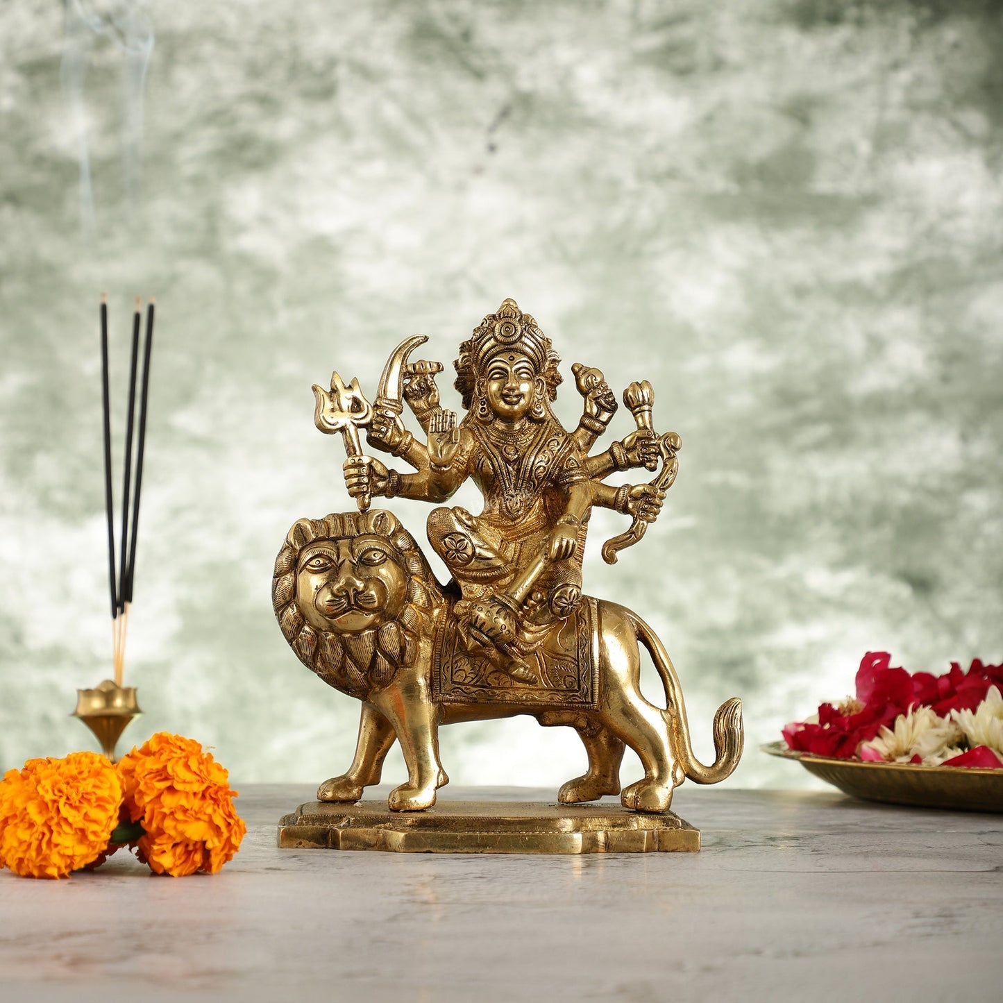 Durga Superfine Brass idol 7.5 "