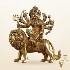 Durga Superfine Brass idol 7.5 "