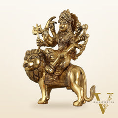 Durga Superfine Brass idol 7.5 "