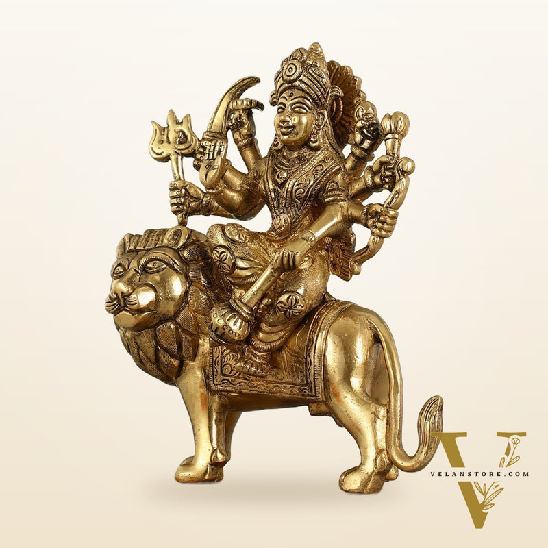Durga Superfine Brass idol 7.5 "