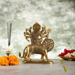 Durga Superfine Brass idol 7.5 "