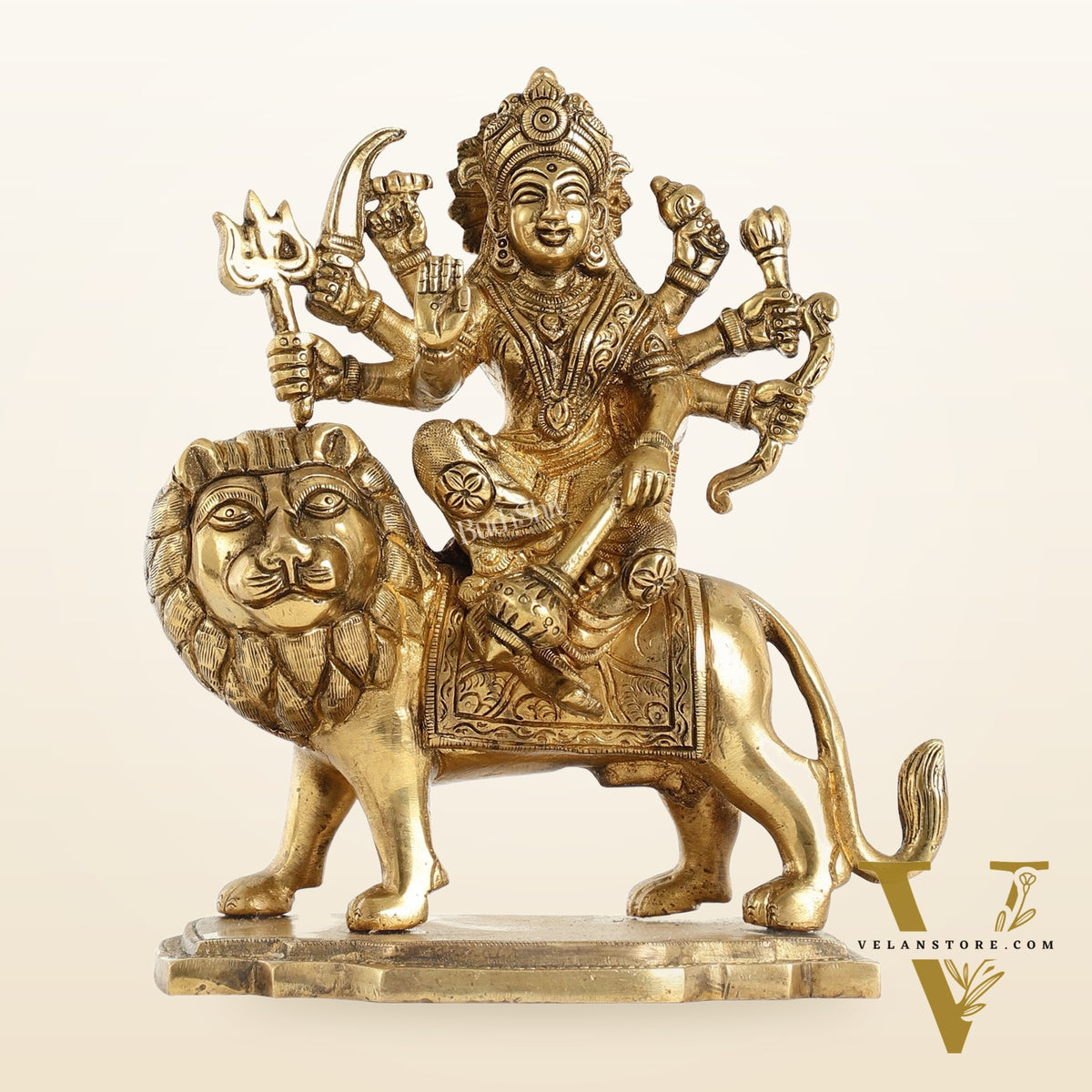 Durga Superfine Brass idol 7.5 "
