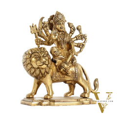 Durga Superfine Brass idol 7.5 "