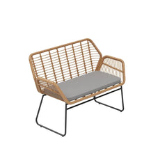 Cara Outdoor Sofa Set 2 Seater, 2 Single seater and 1 Center Table (Honey)