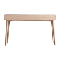 Rustic Haven Oak Study Desk with Storage