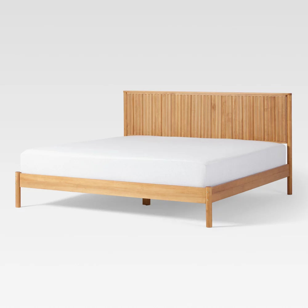 Velin Home King Reeded headboard bed