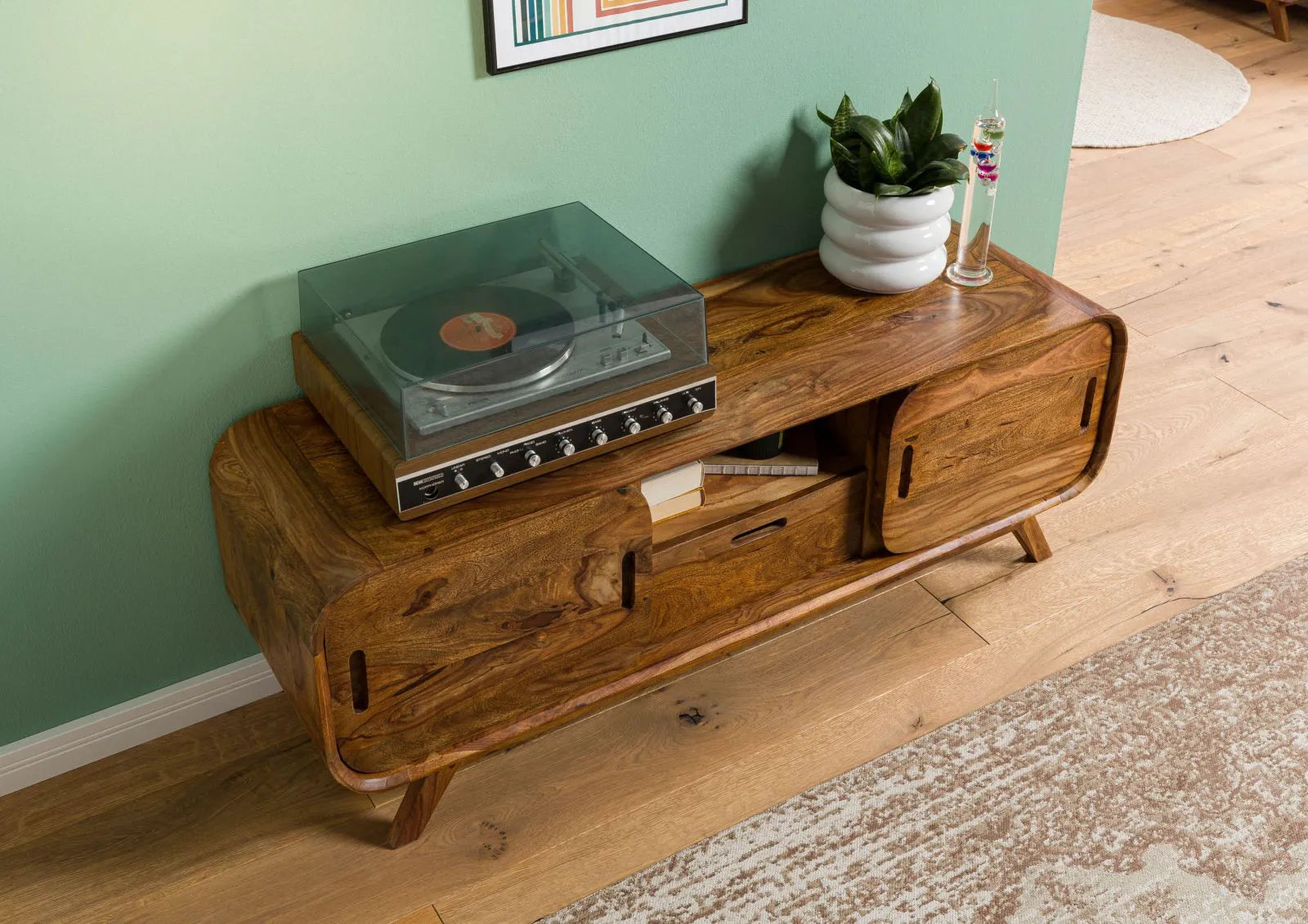 Marwar Solid Sheesham Wood Media Console / TV Unit