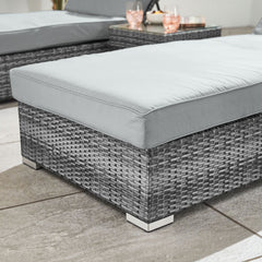 Arrigo Outdoor Swimming Poolside Lounger Set of 2 (Black + Grey)
