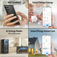 SAMSUNG 330 Litres 2 Star Frost Free Double Door Smart Wifi Enabled Refrigerator with Bespoke AI (RT34DG5A2BSLHL, EZ Clean Steel)
