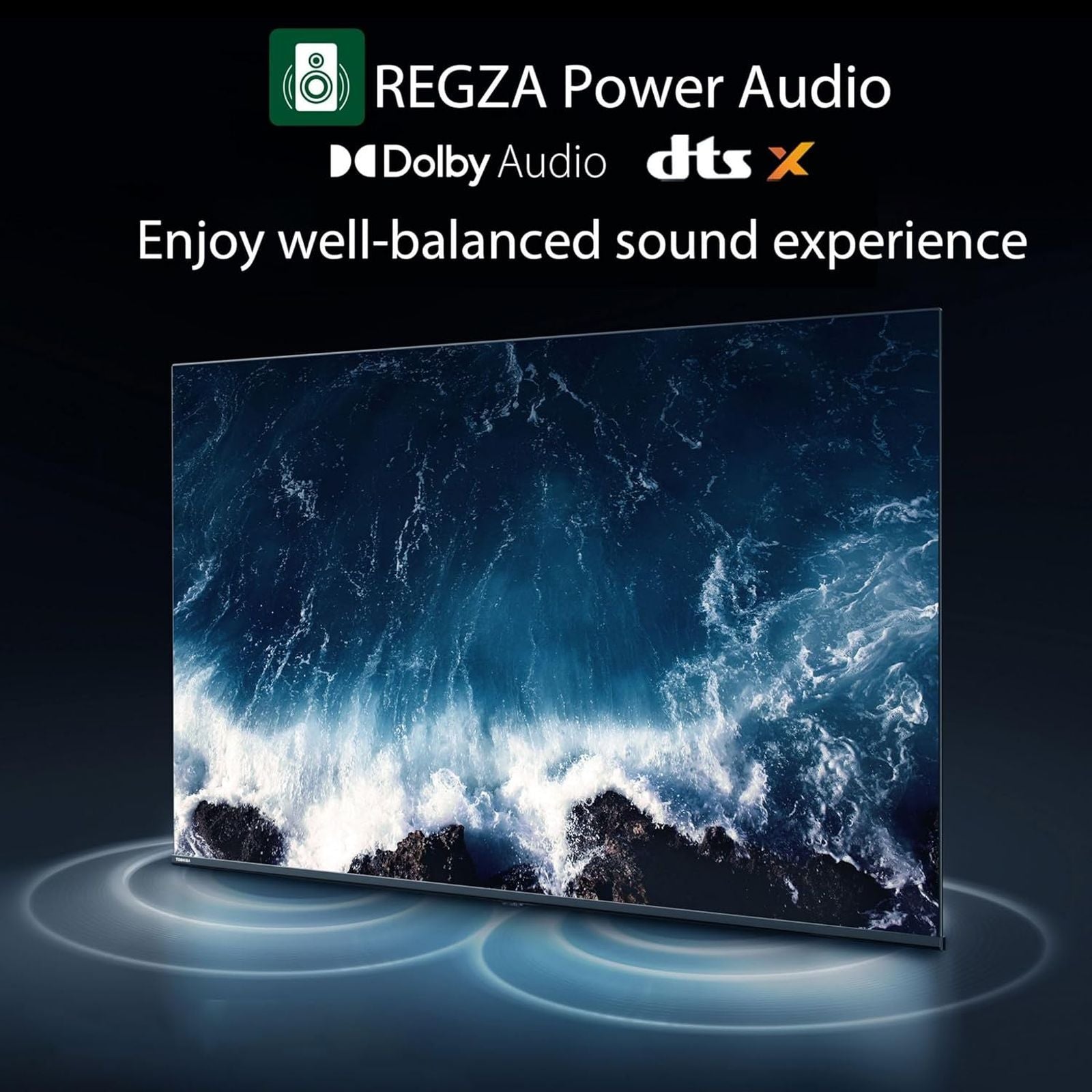 TOSHIBA C450 109.22 cm (43 inch) QLED 4K Ultra HD VIDDA TV with Regza Engine ZR