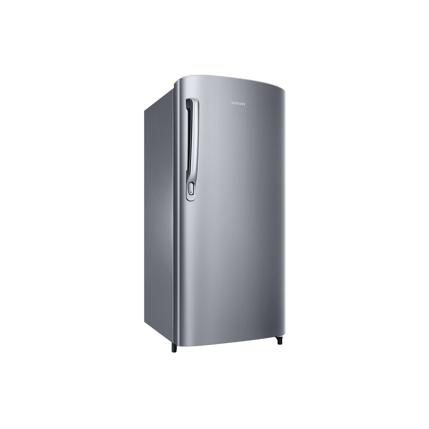 SAMSUNG Stylish Grande 183 Litres 2 Star Direct Cool Single Door Refrigerator with Stabilizer Free Operation (RR20C2412GS/NL, Grey Silver)