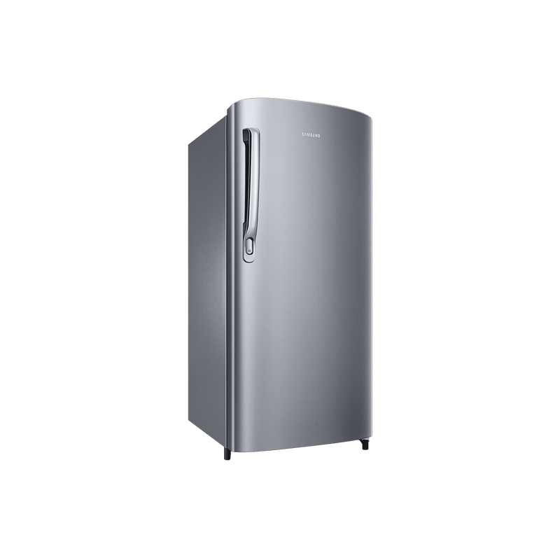 SAMSUNG Stylish Grande 183 Litres 2 Star Direct Cool Single Door Refrigerator with Stabilizer Free Operation (RR20C2412GS/NL, Grey Silver)