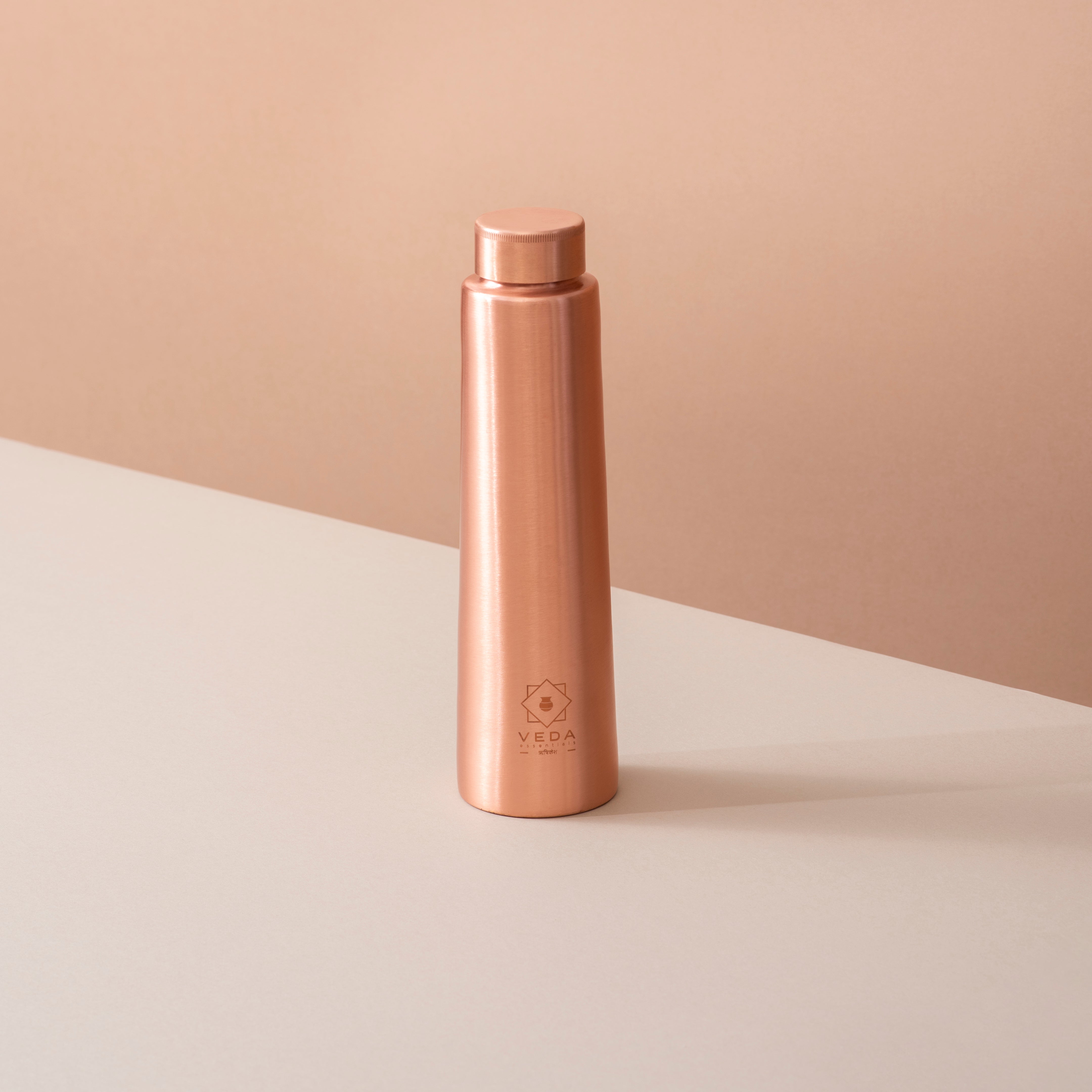 Handcrafted Pure Copper Water Bottle with Print