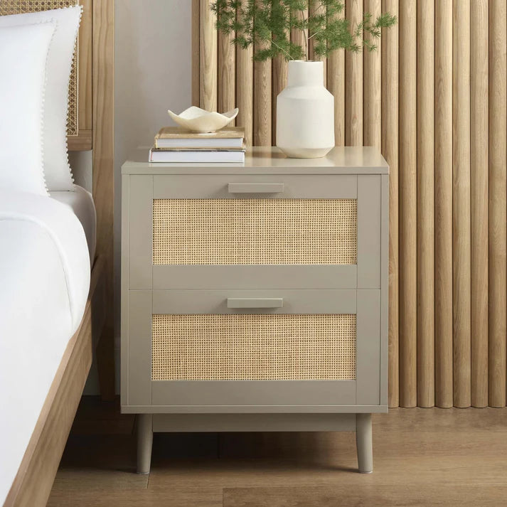 Canora 2 Drawer Bedside Table