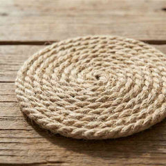 Handmade Cotton Jute Coaster Set of 4