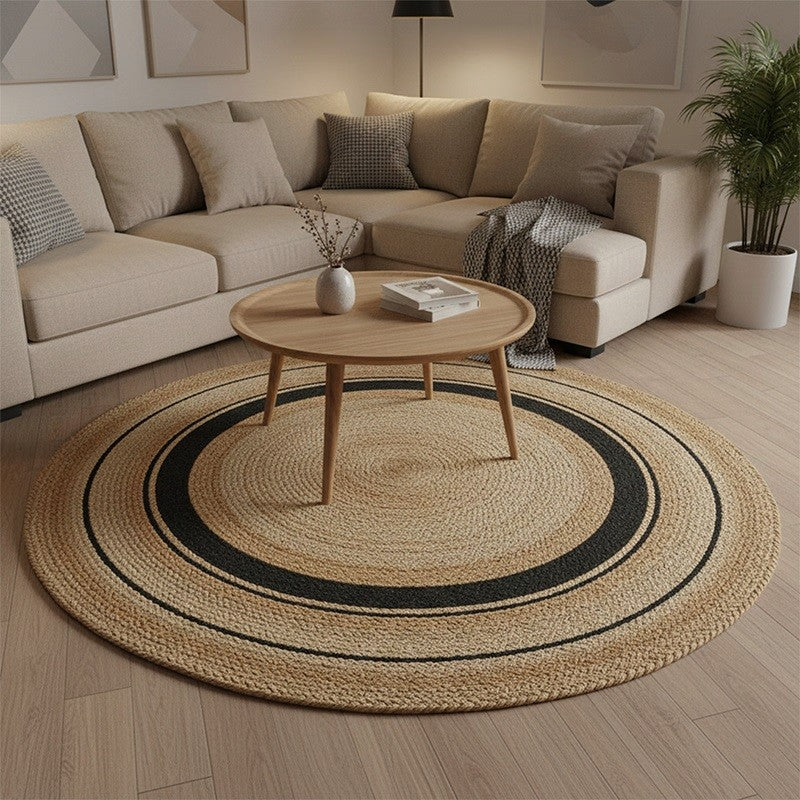 Modern Jute Stripe Delight Rug