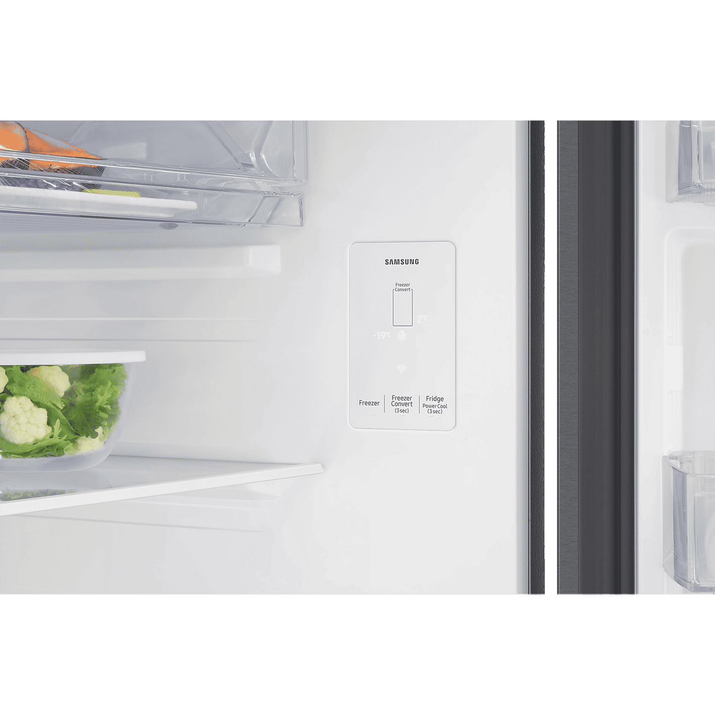 SAMSUNG 330 Litres 2 Star Frost Free Double Door Smart Wifi Enabled Refrigerator with Bespoke AI (RT34DG5A2BSLHL, EZ Clean Steel)
