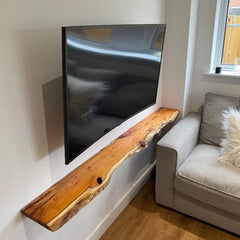 Eddy Live Edge Floating Wall Shelf
