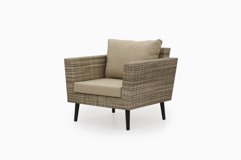 Bonfilia Outdoor Sofa Set 2 Seater, 2 Single seater and 1 Center Table (Seashell)