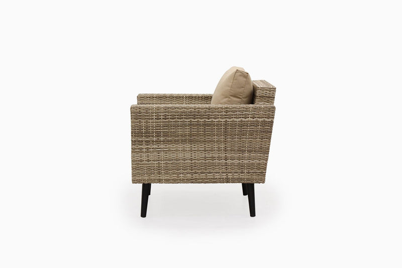 Bonfilia Outdoor Sofa Set 2 Seater, 2 Single seater and 1 Center Table (Seashell)