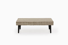 Bonfilia Outdoor Sofa Set 2 Seater, 2 Single seater and 1 Center Table (Seashell)