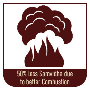 PEPL Bio Flame Mild Steel 8" Diagonal, Multicolour, Eco Friendly Pollution Free Smokeless Havan Kund - Small (BFHKS, 8 Inch)