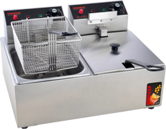 Pradeep Electric Deep Fryer – Double Pan (2 × 5 L / 2 × 8 L / 2 × 11 L)