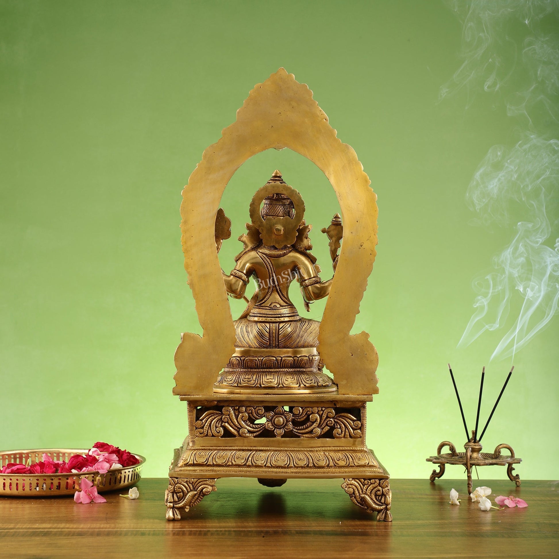 Elegant 20.5 Inch Brass Lalitha Devi Rajarajeshwari Kamakshmi Amman Idol