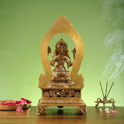 Elegant 20.5 Inch Brass Lalitha Devi Rajarajeshwari Kamakshmi Amman Idol