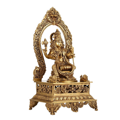 Elegant 20.5 Inch Brass Lalitha Devi Rajarajeshwari Kamakshmi Amman Idol