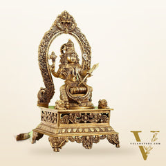 Elegant 20.5 Inch Brass Lalitha Devi Rajarajeshwari Kamakshmi Amman Idol