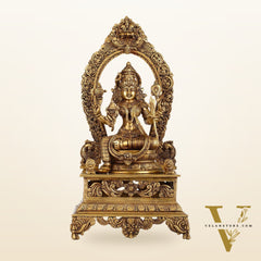 Elegant 20.5 Inch Brass Lalitha Devi Rajarajeshwari Kamakshmi Amman Idol