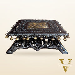 Elegant Aasan Pure Brass Square Pedestal or stool