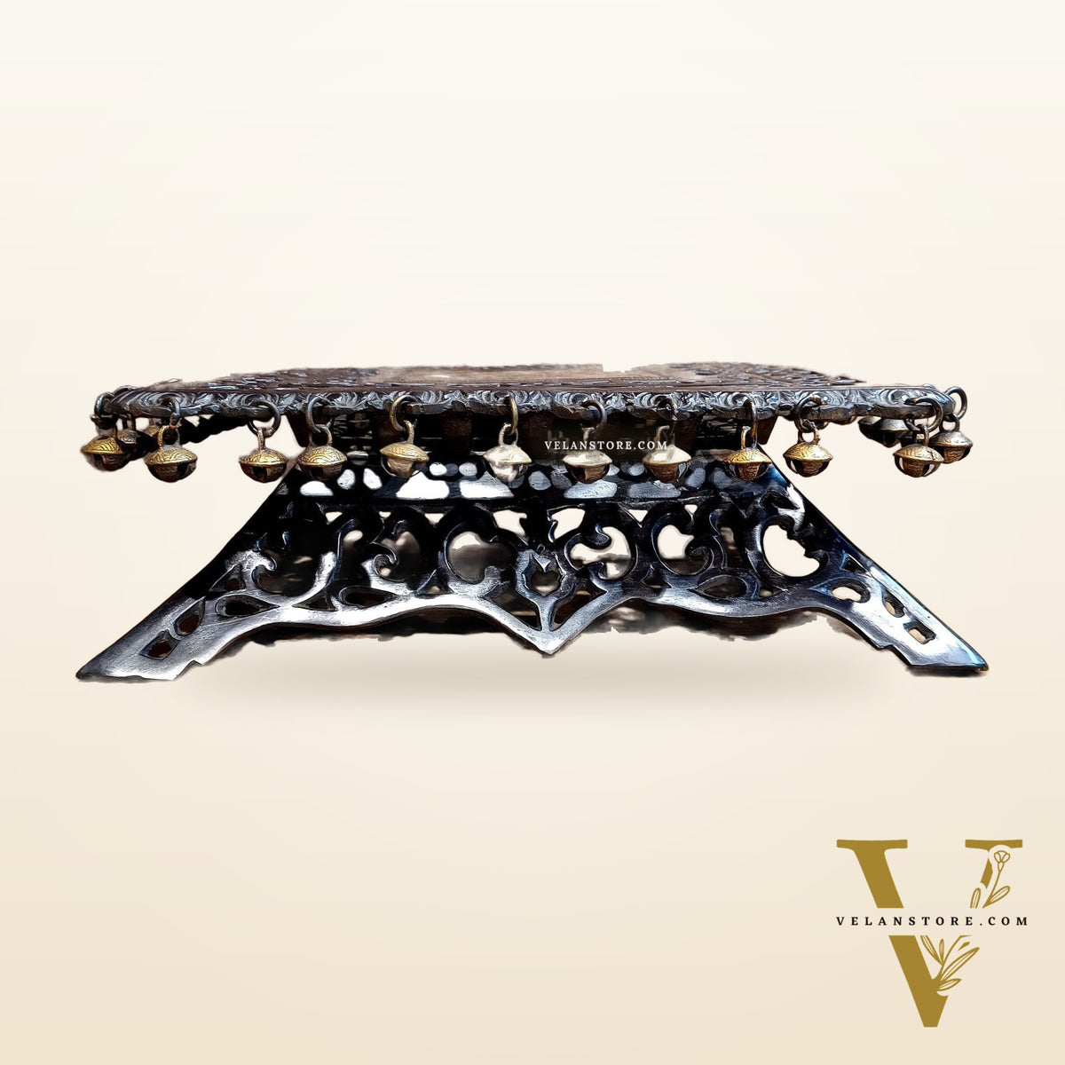Elegant Aasan Pure Brass Square Pedestal or stool