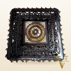 Elegant Aasan Pure Brass Square Pedestal or stool