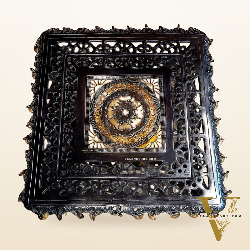 Elegant Aasan Pure Brass Square Pedestal or stool